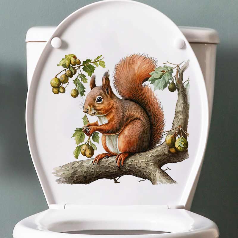 Cute Squirrel Wall Stickers Be - Pvc Panel Background review and price
