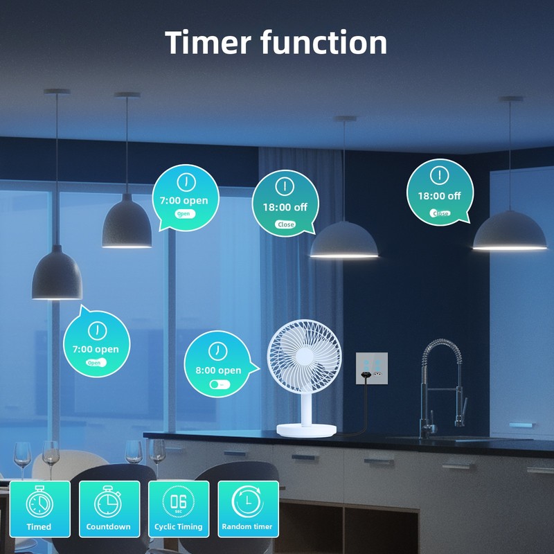 Tuya WiFi Smart Plug 4 Outlet  - Timer Dual Outlet review and price